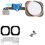 For iPhone 6 & 6 Plus Home Button Menu Button Screws Seal Bracket Gold Kit