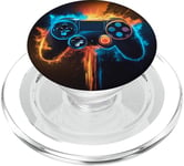 Manette de jeu Fire and Ice Design PopSockets PopGrip pour MagSafe