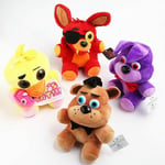 4-pack Fnaf Five Nights At Freddy's Plushie Plyschbjörn Foxy Barnfödelsedagspresenter Leksak