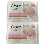 2x Dove Pink Beauty Bar Soap for soft, smooth skin (8soaps Total)