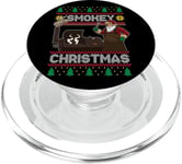 Père Noël grillé au barbecue sur Smoker Ugly Smokey Christmas PopSockets PopGrip pour MagSafe