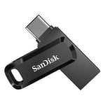 Clé USB à double connectique SanDisk Ultra Go pour les appareils USB Type-C, 32 Go