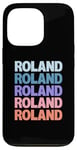 Coque pour iPhone 13 Pro Funny Modern Repeated Text Design Roland