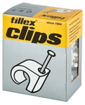 Tillex Clips 5-7mm (1,2x20mm spik) Vit (100-pak)