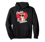 Cheetahs Are My Valentine Cute Cheetah Valentines Day Pullover Hoodie