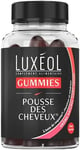 LUXEOL - Gummies Pousse Cheveux - Complément Alimentaire - Stimule Le Bulbe Capi