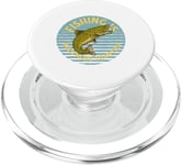 Pêche sautant poisson pêche à la ligne art saut truite pêche PopSockets PopGrip pour MagSafe