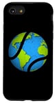 Coque pour iPhone SE (2020) / 7 / 8 Earth Tennis. Fête de la Terre. Drôle 2024 Jour de la Terre