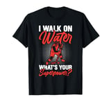 I Walk on Water Ice Hockey Lover Player Superpower Youth T-Shirt