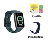 Huawei-Bracelet Connect¿¿ Band 6",Capteur D'activit¿¿ Physique Avec Suivi De La Fr¿¿Quence Cardiaque Et Du Sommeil,"¿¿Cran 1.47 ¡Ã - Type Green Add Blue