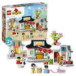 LEGO DUPLO Town Learn About Chinese Culture 10411 Educational Building Toy Set; Includes Chinese Food Toys, a Panda and 3 Family Figures for Kids Aged 2 and over (124 Pieces)