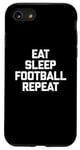 iPhone SE (2020) / 7 / 8 Eat, Sleep, Football, Repeat T-Shirt Funny Sports Football Case