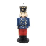 Christmas Candle Nutcracker Figure Novelty Blue Xmas Holiday Festive Decoration