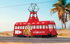 Corgi CC44013 Coca Cola Single Decker Tram- Coke Side of Life 1:76 Diecast Model