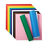 Cricut Permanent Vinyl | Rainbow | 30.5cm x 30.5cm (12" x 12") | 20 x Self Adhesive Vinyl Sheets | For use with all Cricut Cutting Machines