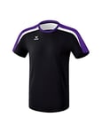 Erima Liga 2.0 T Shirt Mixte Enfant, Noir/Dark Violet/Blanc, FR : XXXS (Taille Fabricant : 116)