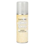 Hårspray glitter guld 100 ml – blinga håret till fest, maskerad och utklädnad!