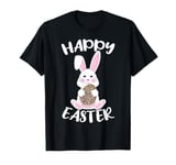 Happy Easter Bunny Leopard print Easter egg Bunny kids adult T-Shirt