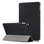 iPad Mini 5 (2019) / mini 4 - Læder Tri-Fold cover / taske – Sort