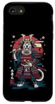 iPhone SE (2020) / 7 / 8 Dog Samurai Warrior Japanese Art with Cherry Blossoms Case