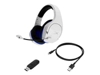 Hyperx Cloud Stinger Core - Headset - Fullstorlek - 2,4 Ghz - Trådlös - Vit, Blå - För Victus By Hp Laptop 15, 16  Laptop 14, 15, 17  Pavilion X360 Laptop  Pro 290 G9