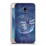 Head Case Designs Officially Licensed Brigid Ashwood Dragonfly Celtic Wisdom Black Metallic Aluminium Bumper Compatible With Samsung Galaxy J3 (2017)