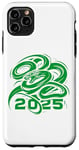 Coque pour iPhone 11 Pro Max Bonne année chinoise - Symbole serpent vert Nouvel An 2025