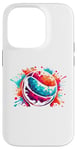 Coque pour iPhone 14 Pro Splash Art Dodge Ball Dodgeball Player