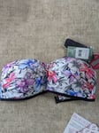 S (10) Moontide Bikini Top Multiway Strapless Twist Bandeau Swim Tops  Swimwear