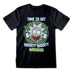 Rick And Morty Riggity Wrecked T-Shirt black