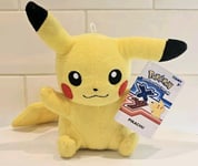 Pokemon Pikachu Plush 8" Inch Soft Toy XY Era 2014 Nintendo Tomy New With Tags