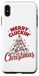 iPhone XS Max Merry Cluckin' Christmas Funny Chicken Lovers Farm Xmas Case