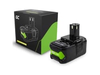 Green Cell Batteri For Ryobi One+ Elverktøy 18V 5Ah Erstatningsbatteri Rb18l50