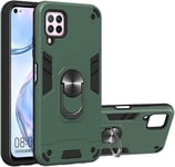 Nova 6 Se Étuiultra Mince Hybride Double Action Militaire Anti Grand Support Rotatif Antichoc Housse De Protection Mobile Pour Huawei Nova 6 Se 6.4"" Dark Green