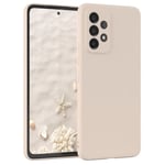 For Samsung Galaxy A53 5G Silicone Back Cover Protection Phone Case Taupe