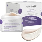 Perfect Look London Collagen Specialist, Night Face Cream with Collagen Marine, Peptide, Retinol, Hyaluronic Acid and Vitamin B5, Firm and Tone, Anti Wrinkle Cream 50ml