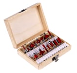 Two Router Bit Set - 15 pcs