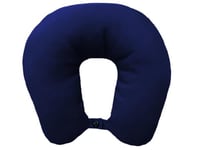 Lemos Home Coussin de Nuque, avec Rembourrage en Microfibre, Coussin de Voyage Confortable pour Avion, Voiture, Bureau, idéal pour Le Camping, Les Vacances et Les Gadgets de Voyage (Bleu Marine)