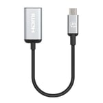 Manhattan MH Converter  USB-C Male to HDMI Female  4K@60Hz  Black  Bag