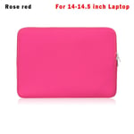 Laptopfodral i ROSE RED för 14-14,5 tum