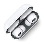 elago Lot de 2 protège-poussière compatibles avec Apple AirPods Pro - Film Anti-poussière amélioré, Aspect Luxueux, protège des copeaux de Fer/métal [breveté américain] (Gris foncé)