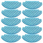 10 PièCes Chiffons de Nettoyage Tampons pour Deebot Ozmo T8 T8 Max N8 /N8 Pro Accessoires D'Aspirateur