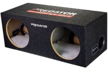 MDS Predator PE12D Reflex 2 x 12” Subwoofer kotelo, tuplaterminaali