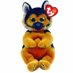 Ty Toys TY - Beanie Babies German Shepherd Ace - 15 CM, Black/Brown,2009123 15cm