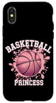 Coque pour iPhone X/XS Joueuse de basket-ball Basketball Princess