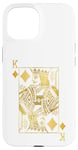 Coque pour iPhone 15 Lucky Poker Cards Knight King of Diamonds Game Casino