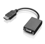 Lenovo Video adapter - HDMI / VGA - HDMI (hann) til HD-15 (VGA) (hunn) - 20 cm - for Chromebook S340; IdeaPad 330S-14; 330S-15; L340-15; L340-17;