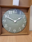 JOHN LEWIS NEW Thomas Kent Mulberry Wall Clock Seagrass - 12 inch (30cm) Brand