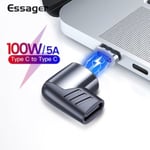 100W/5A Magnetisk USB-C-adapter snabbladdning svart black