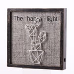 The Happy Light, tavle med LED-lys, kaktus